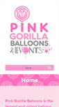 Mobile Screenshot of pinkgorillaballoons.com